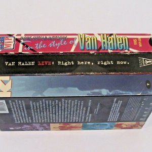 Van Halen Live Right Here Right Now - Guitar Style - Guitar Heroes VHS Lot of 3